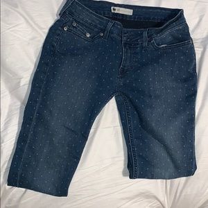 Polka dot jeans